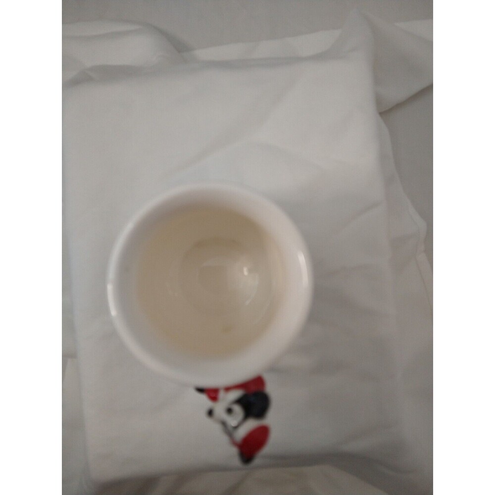Vintage CHRISTMAS Mug Mickey Mouse on Handle W/Holly Ceramic Walt Disney Coffee - Picture 2 of 16